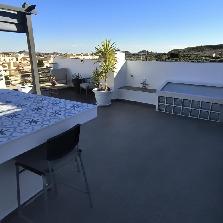 m2191-Modern townhouse in Turre with multiple terraces..